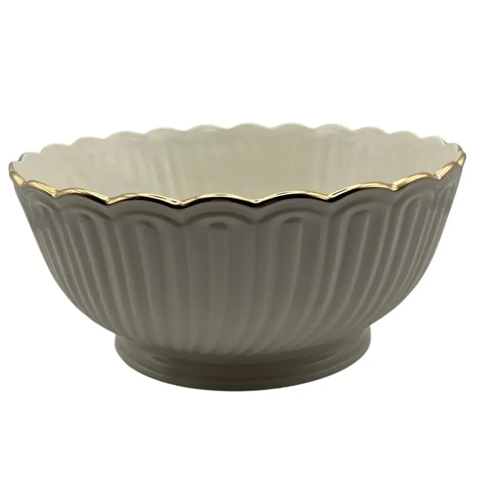 Vintage Lenox House Warming Collection Gold Rim 9.5